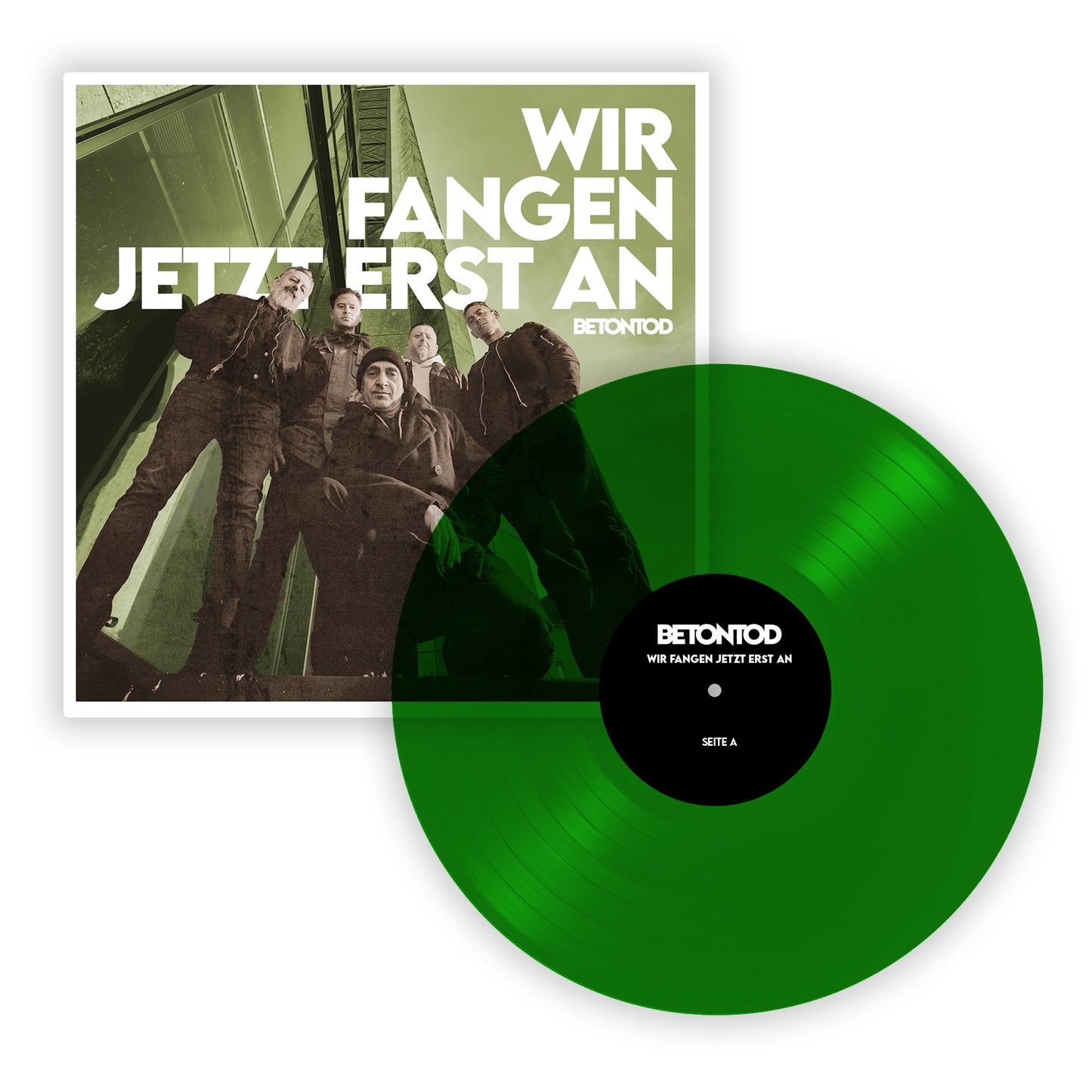 Vinyl / Wir fangen jetzt erst an (Bundle mit exklusivem Poncho für die Festivals! in grün)